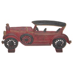 Antique Original Painted Car Door Stop