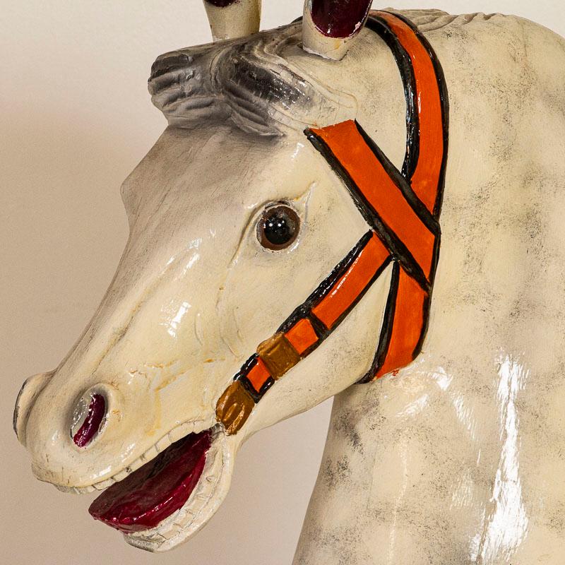 Danish Antique Original Painted Carousel Horse from Denmark