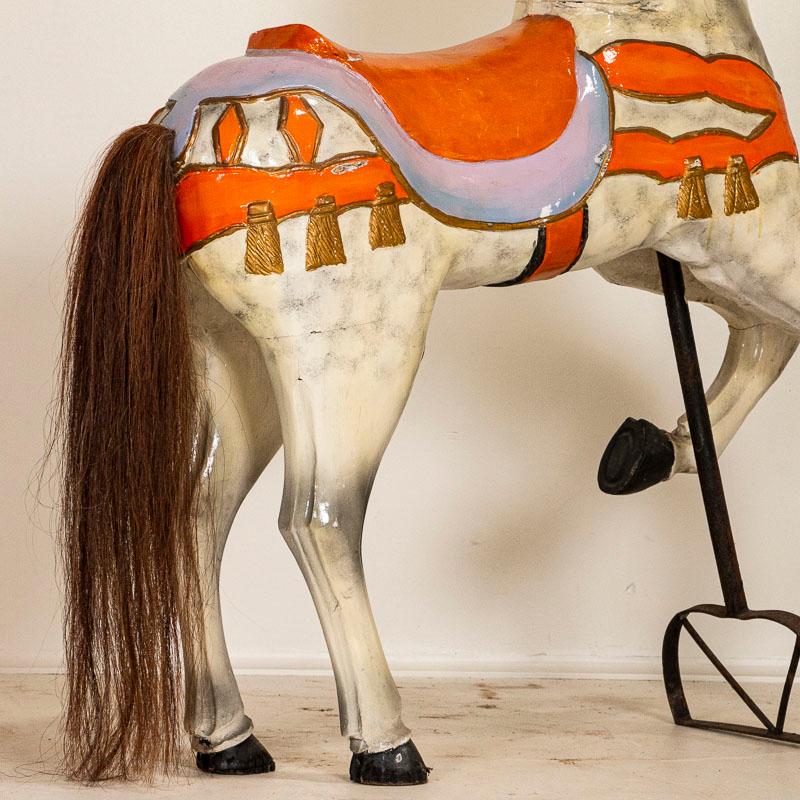 Antique Original Painted Carousel Horse from Denmark 2