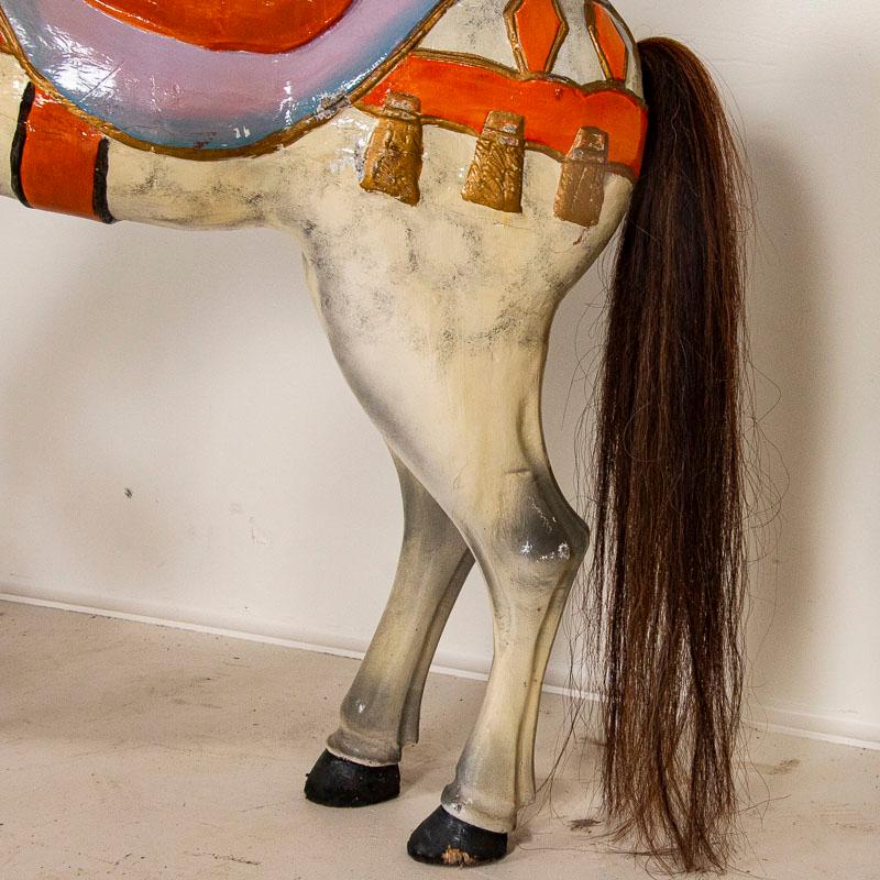 Antique Original Painted Carousel Horse from Denmark 3