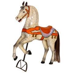 Antique Original Painted Carousel Horse from Denmark