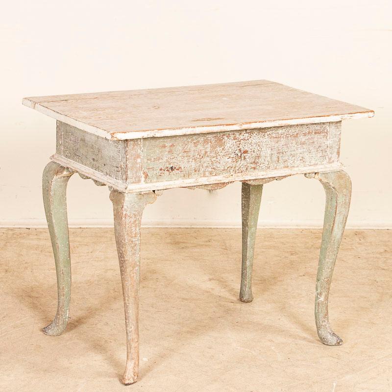 Antique Original Painted Gustavian Side Table from Sweden In Good Condition In Round Top, TX