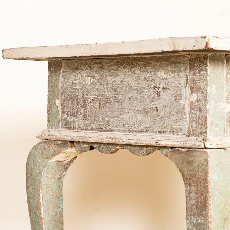 19th Century Antique Original Painted Gustavian Side Table from Sweden