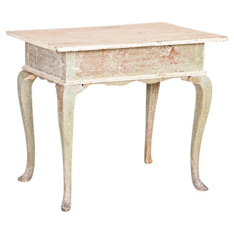 Antique Original Painted Gustavian Side Table from Sweden at 1stDibs