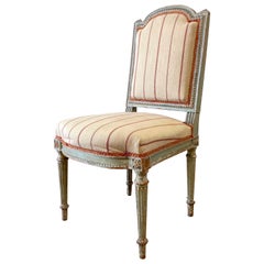 Antique Original Painted Louis XVI Style Side Chair Antique Original Painted Louis XVI Style Side Chair
