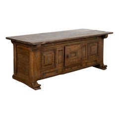 Antique Original Painted Pine Sideboard Dated 1795 from Sweden