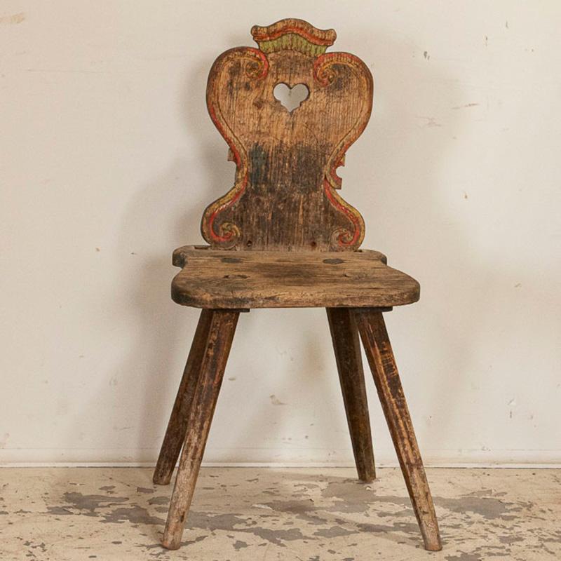Utterly delightful, this aged side chair is sometimes referred to as a 