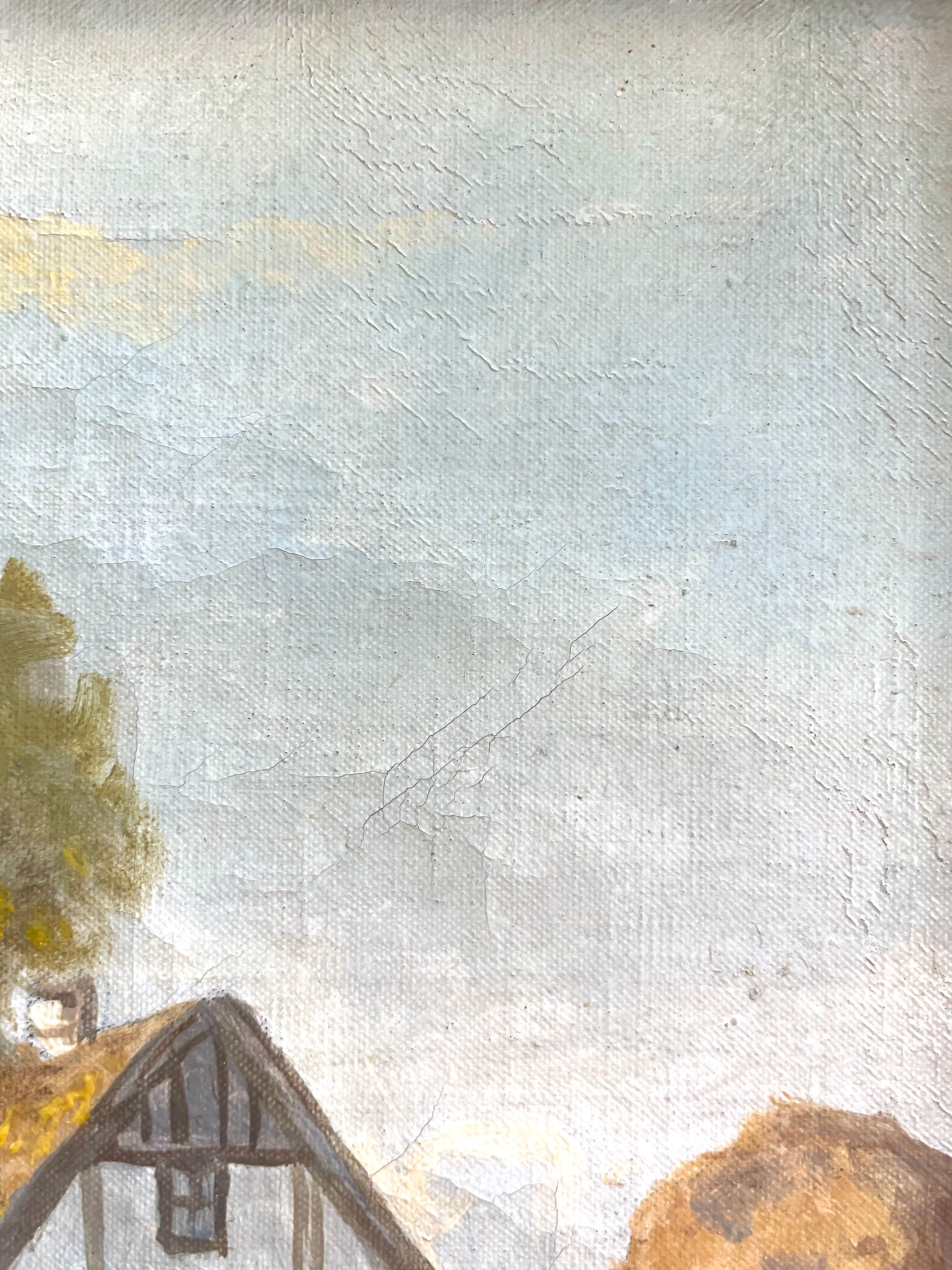 Antikes Original-Paar Landschaftsgemäldepaar von William Henriksen (1880-1964) im Angebot 8