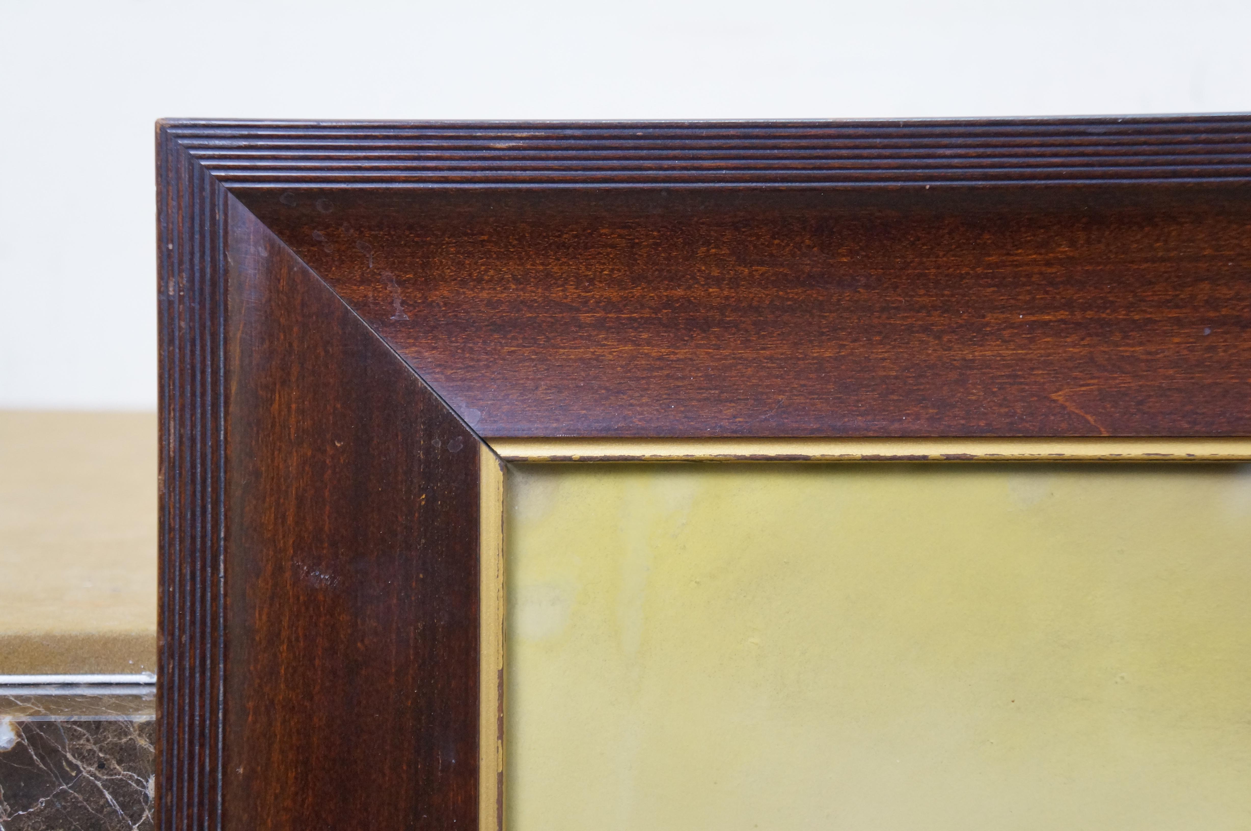 Peinture originale ancienne au pastel d'un paysage William Henry Chandler 38