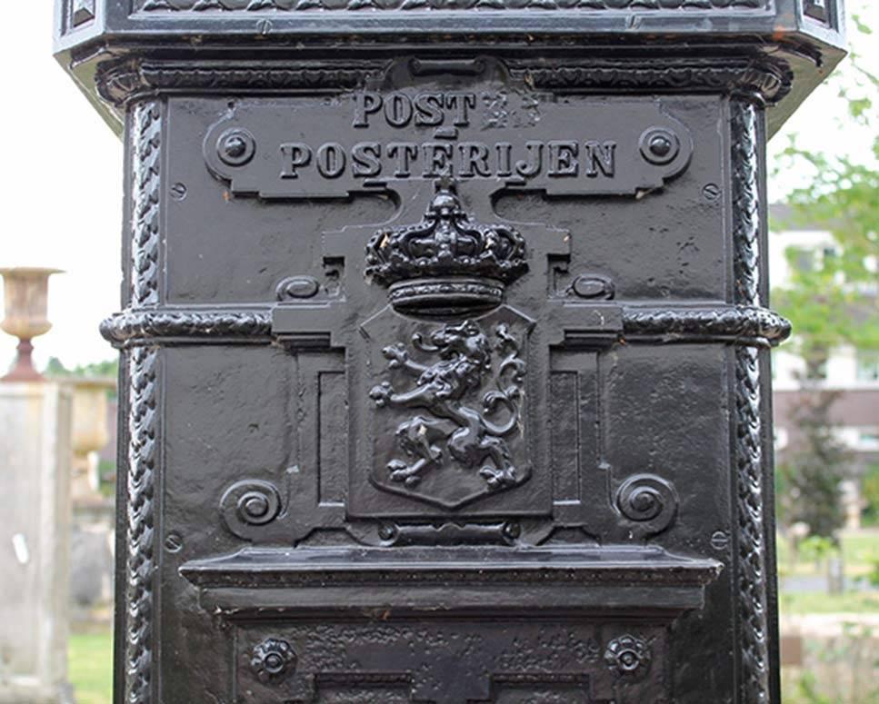 Dutch Antique Original Post Box, 19th Century