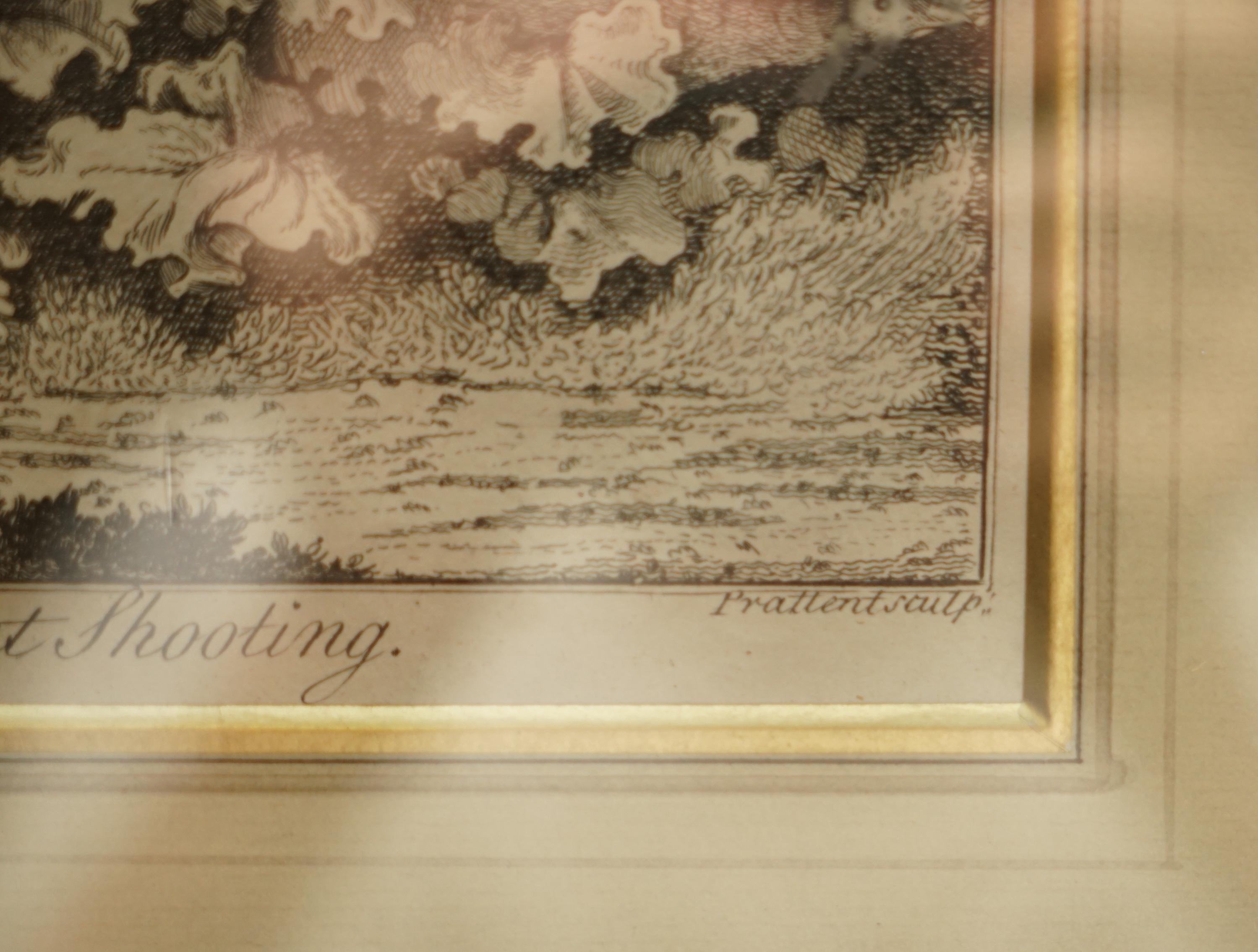 Antique Original Robert Dodd 1748-1816 Copper Plate Print of Pheasant Shooting For Sale 5