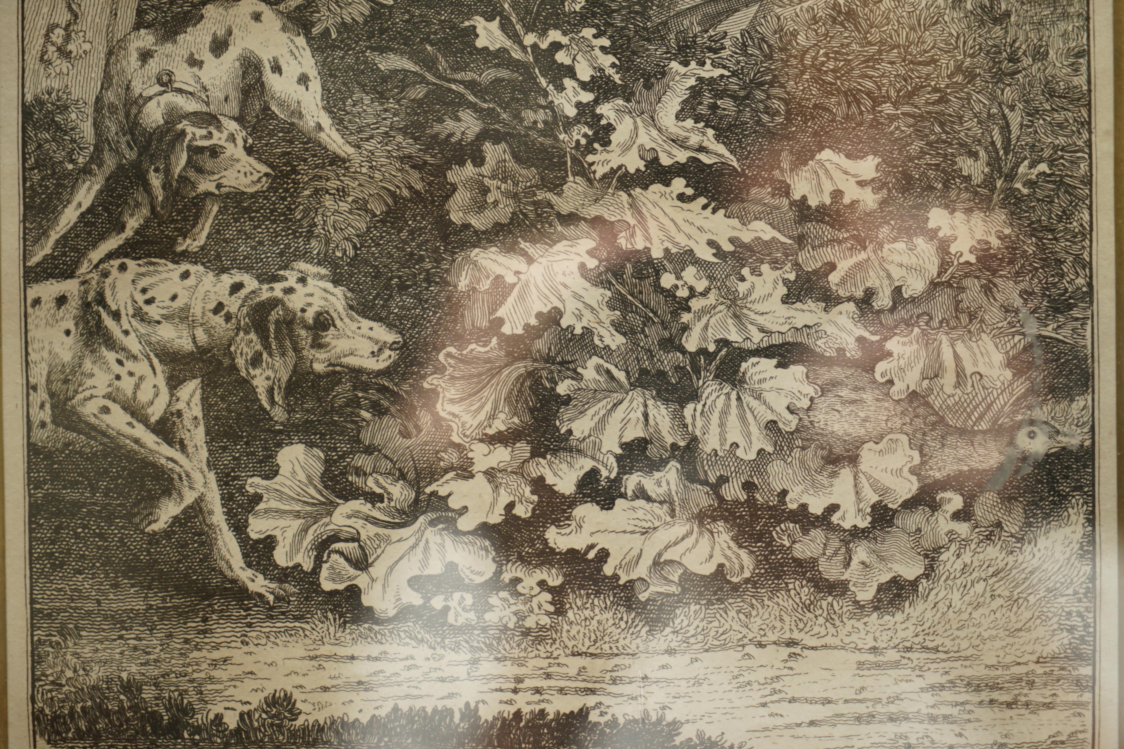 Ancienne impression originale de plaque de cuivre de chasse de faisans par Robert Dodd, 1748-1816 en vente 9