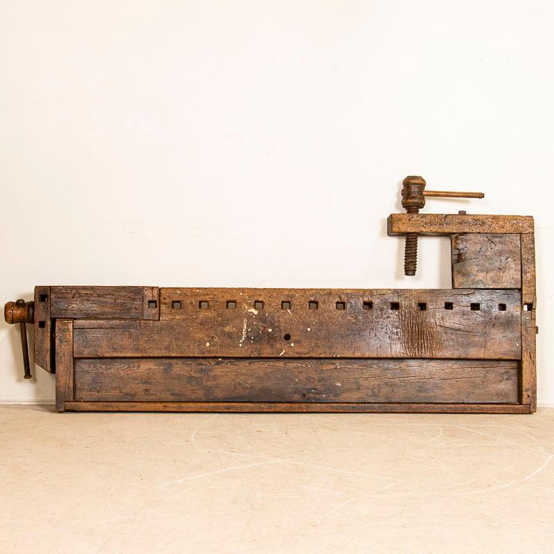 Antique Original Rustic Carpenter's Workbench 6