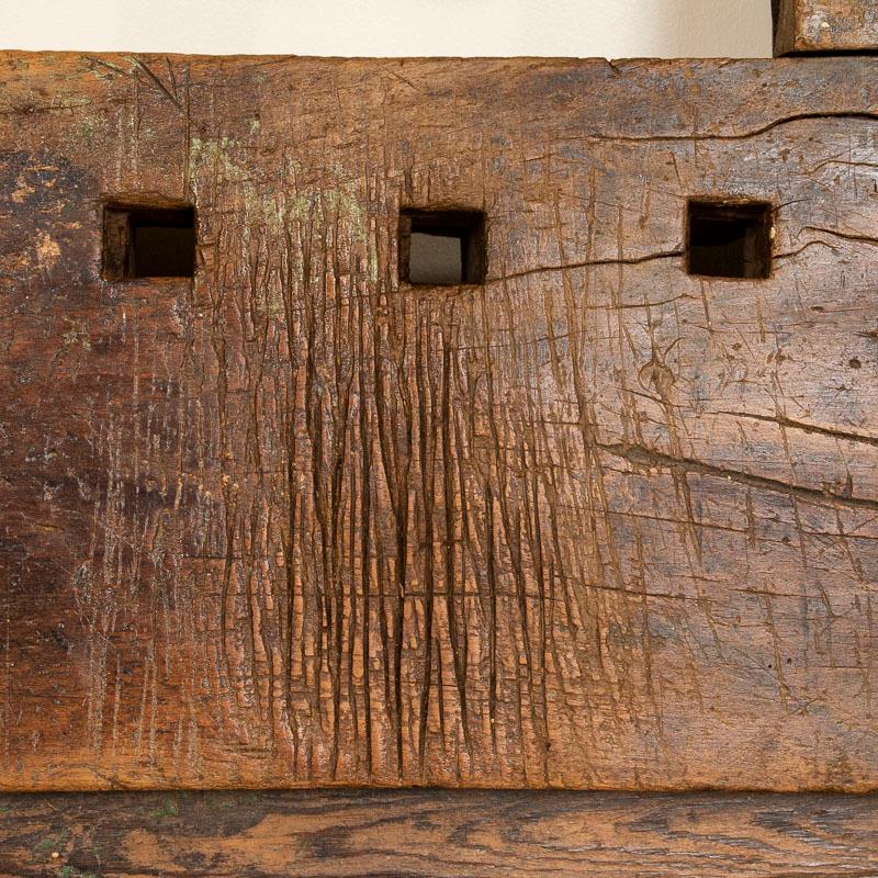 Antique Original Rustic Carpenter's Workbench 7