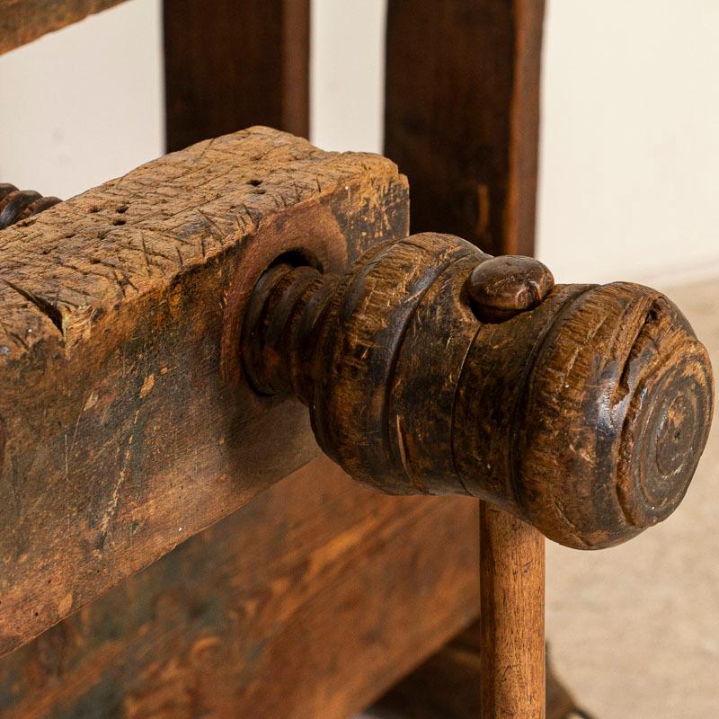 Wood Antique Original Rustic Carpenter's Workbench