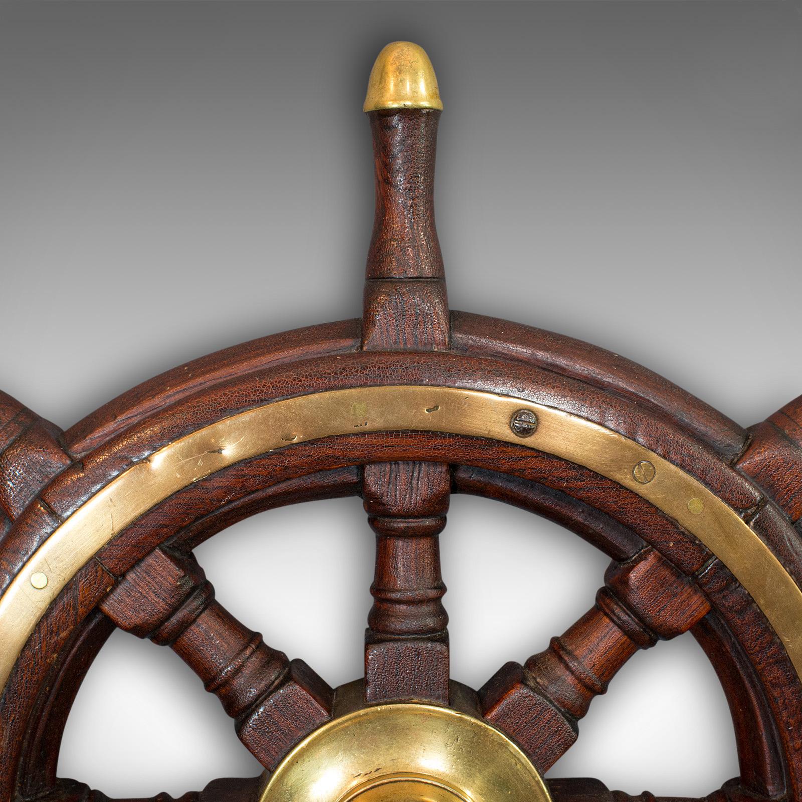 19th Century Antique Original Ship's Wheel, English, Oak, Maritime, Collectable, Victorian