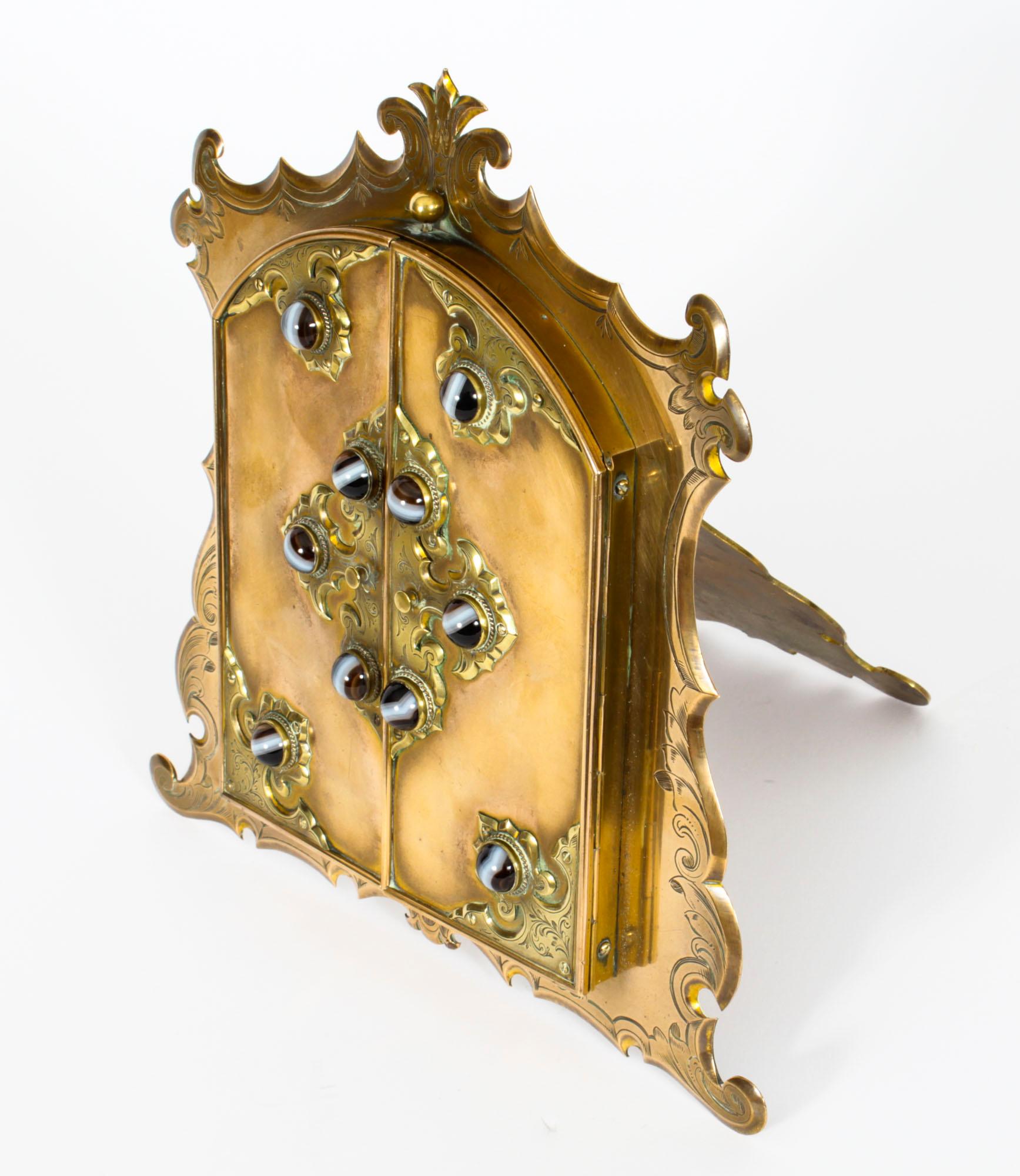 Antique Ormolu & Agate Mounted Easel Photo Frame, 19th Century For Sale 7