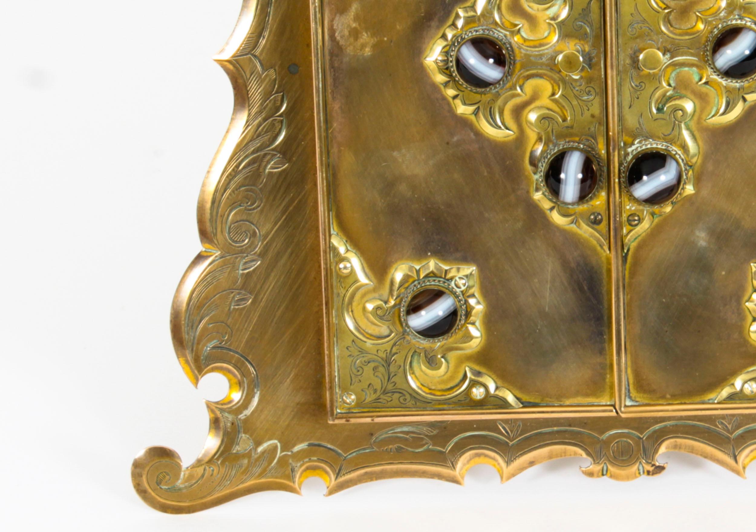 Antique Ormolu & Agate Mounted Easel Photo Frame, 19th Century For Sale 2