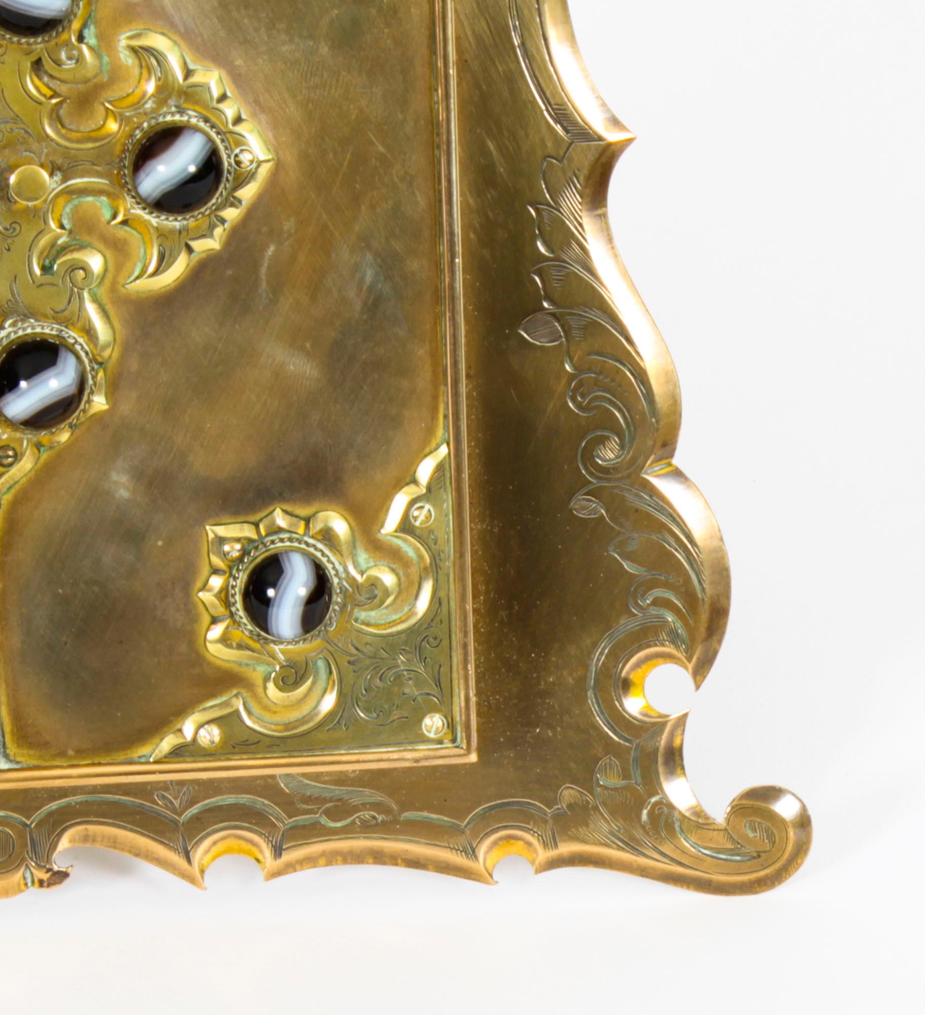 Antique Ormolu & Agate Mounted Easel Photo Frame, 19th Century For Sale 4