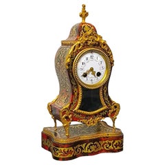 Antique Ormolu French Cartel Clock on its Stand, Mantle Clock, Napoleon III Era