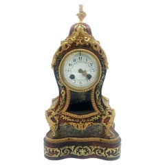 Antike französische Cartel-Uhr mit Ormolu und Stand, Manteluhr, Napoleon III.