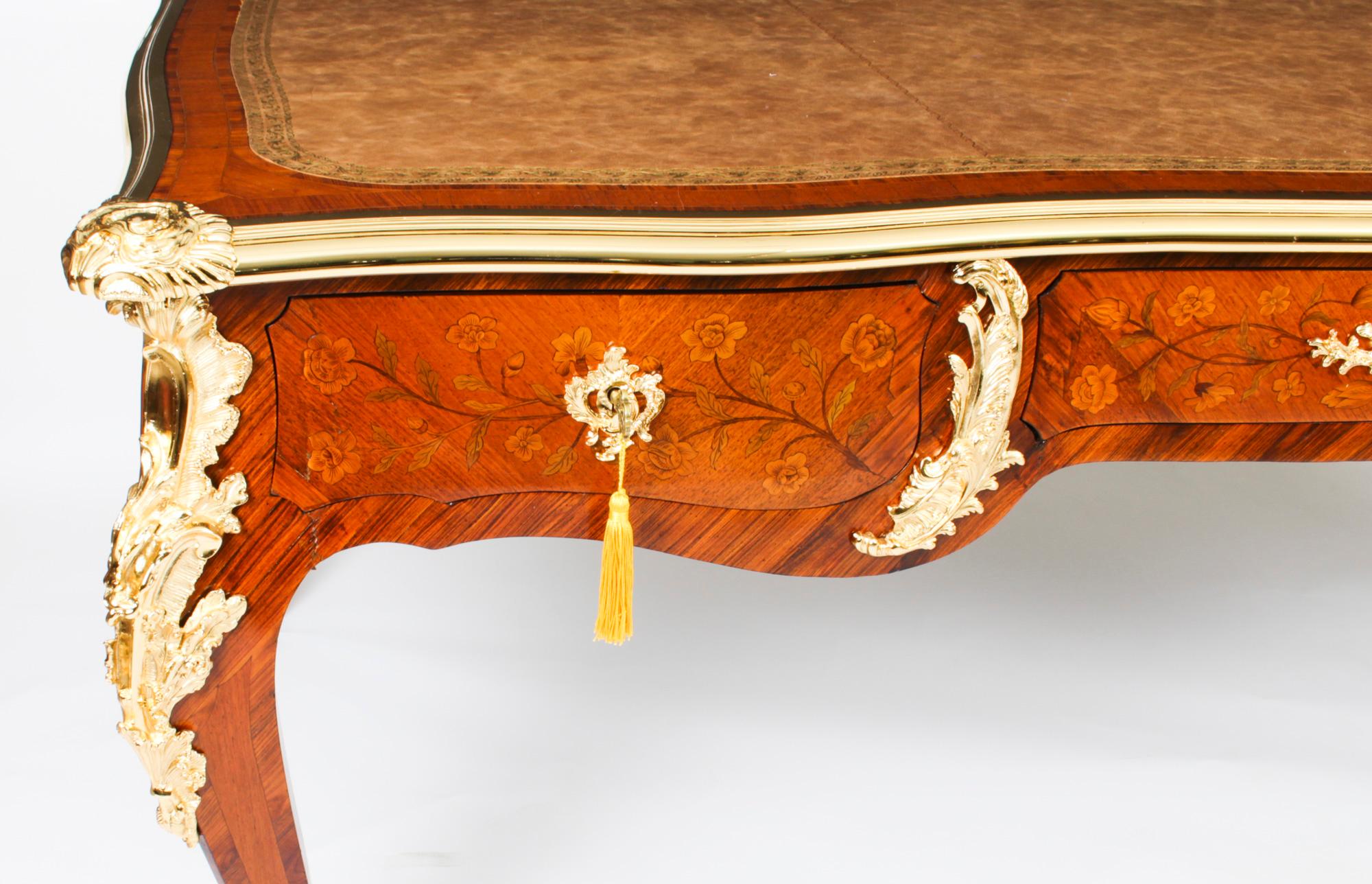 Late 18th Century Antique Ormolu Mounted Bureau Plat Desk Hopilliart Paris 18th Century