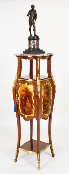 Antique Ormolu Mounted Jardiniere Display Pedestal Stand 19th Century