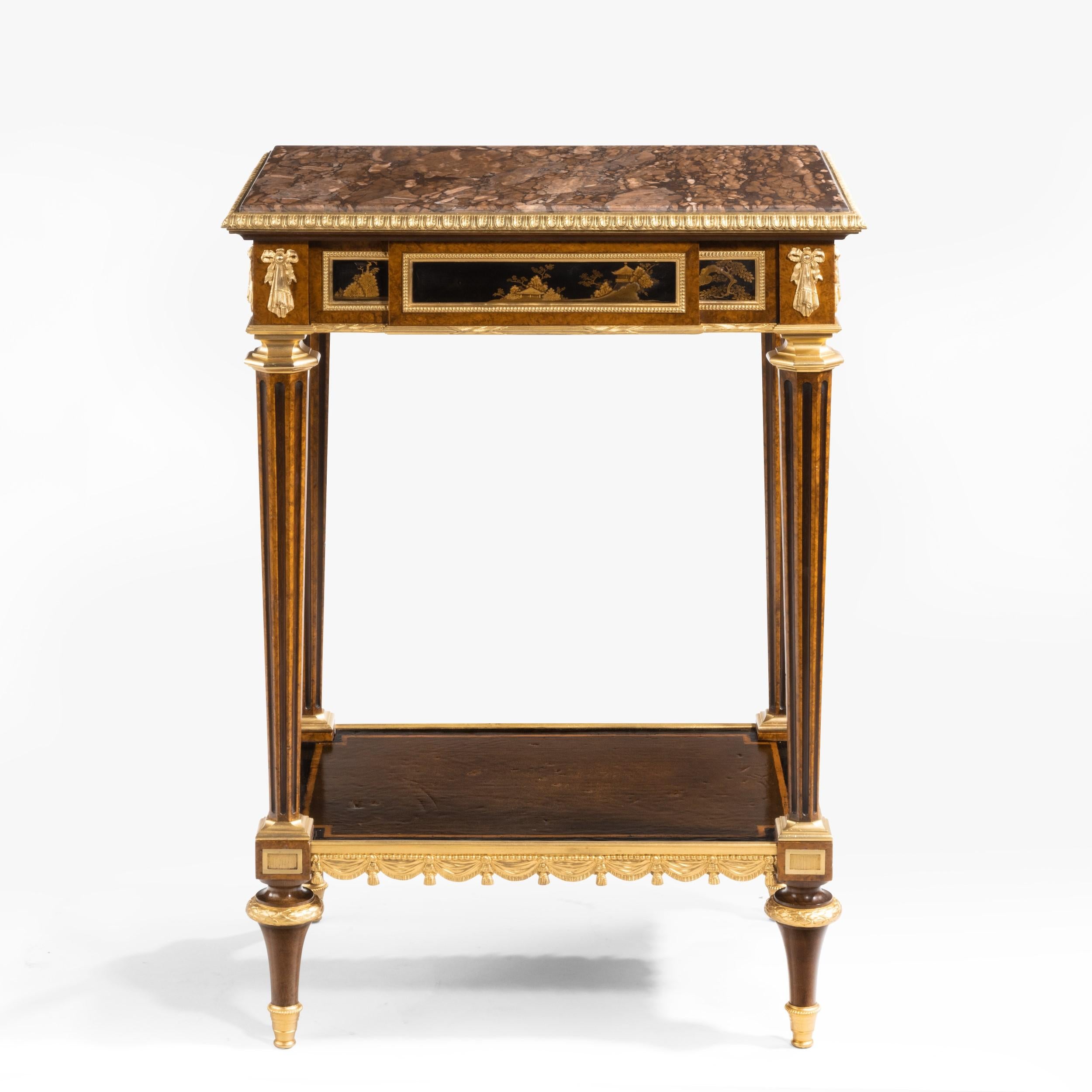 Antique Ormolu-Mounted Side Table in the Louis XVI Manner by Henry Dasson 6
