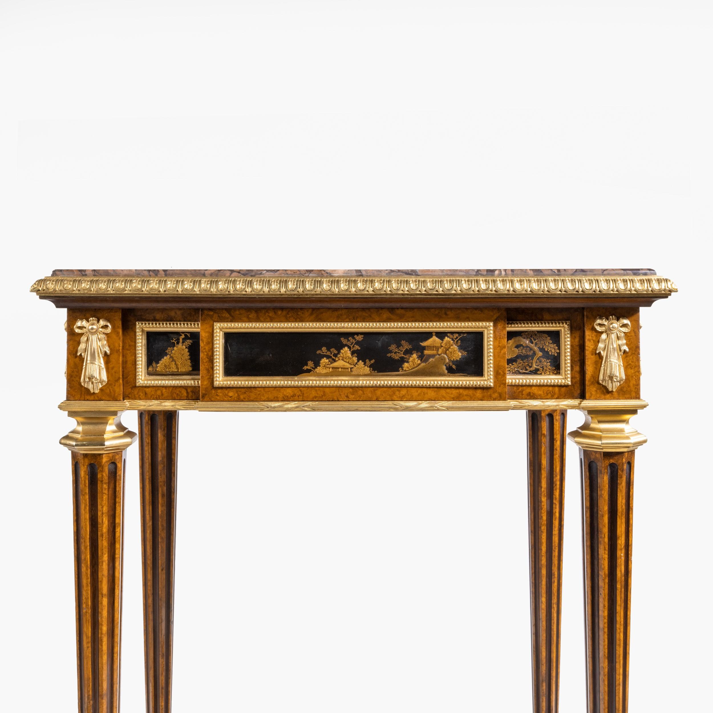 Antique Ormolu-Mounted Side Table in the Louis XVI Manner by Henry Dasson 7
