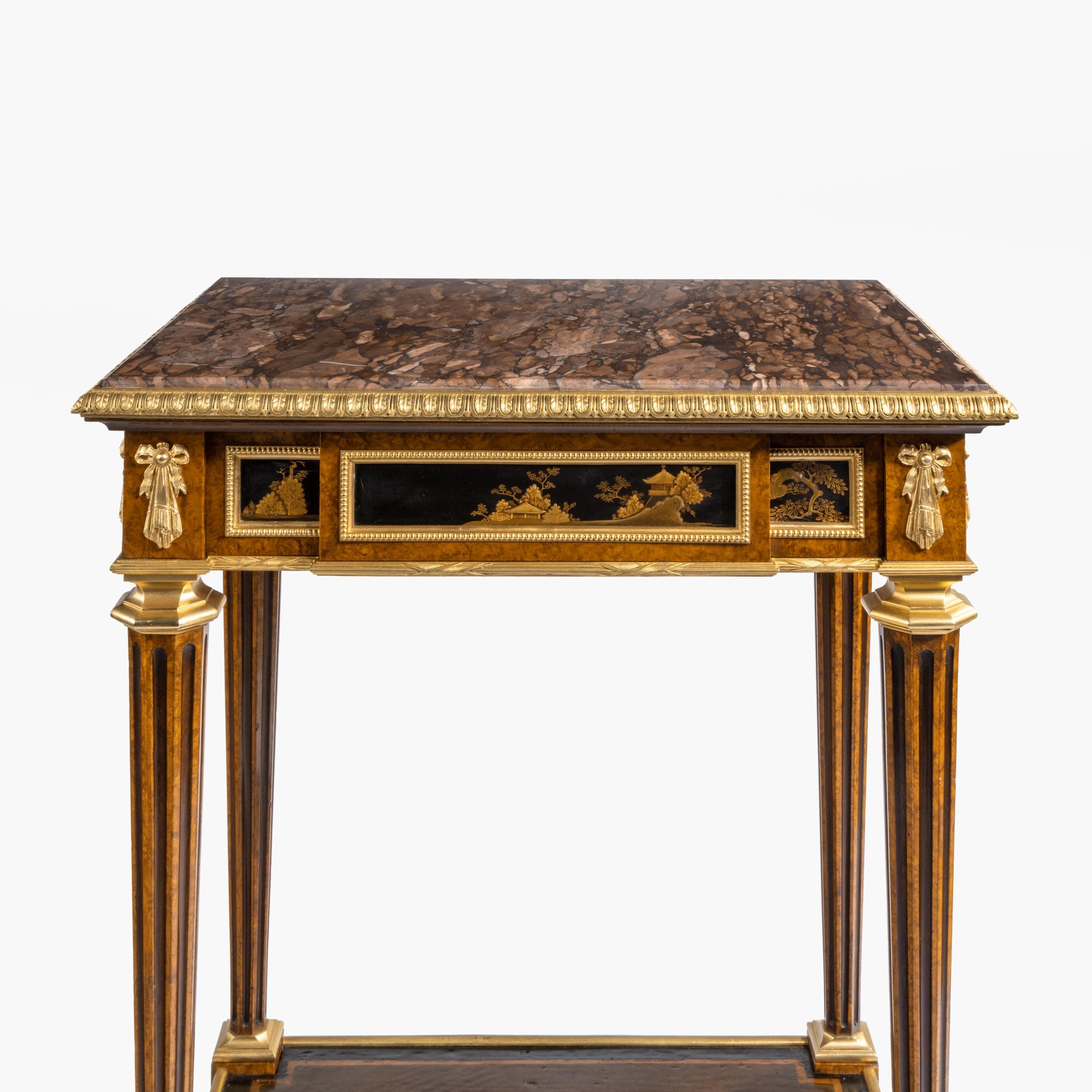 Antique Ormolu-Mounted Side Table in the Louis XVI Manner by Henry Dasson 8