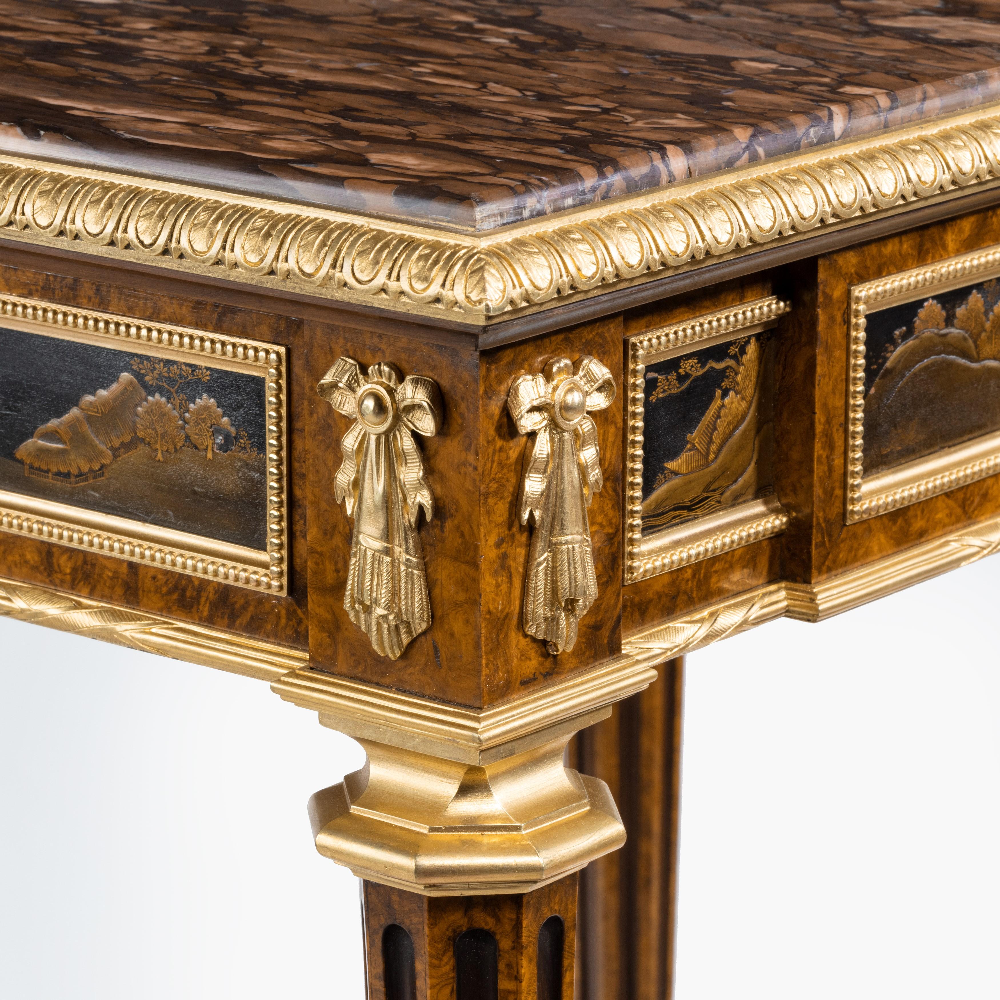 Antique Ormolu-Mounted Side Table in the Louis XVI Manner by Henry Dasson 2