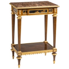 Antique Ormolu-Mounted Side Table in the Louis XVI Manner by Henry Dasson