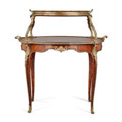Antique Ormolu Mounted Tea Table Attributed to Paul Sormani