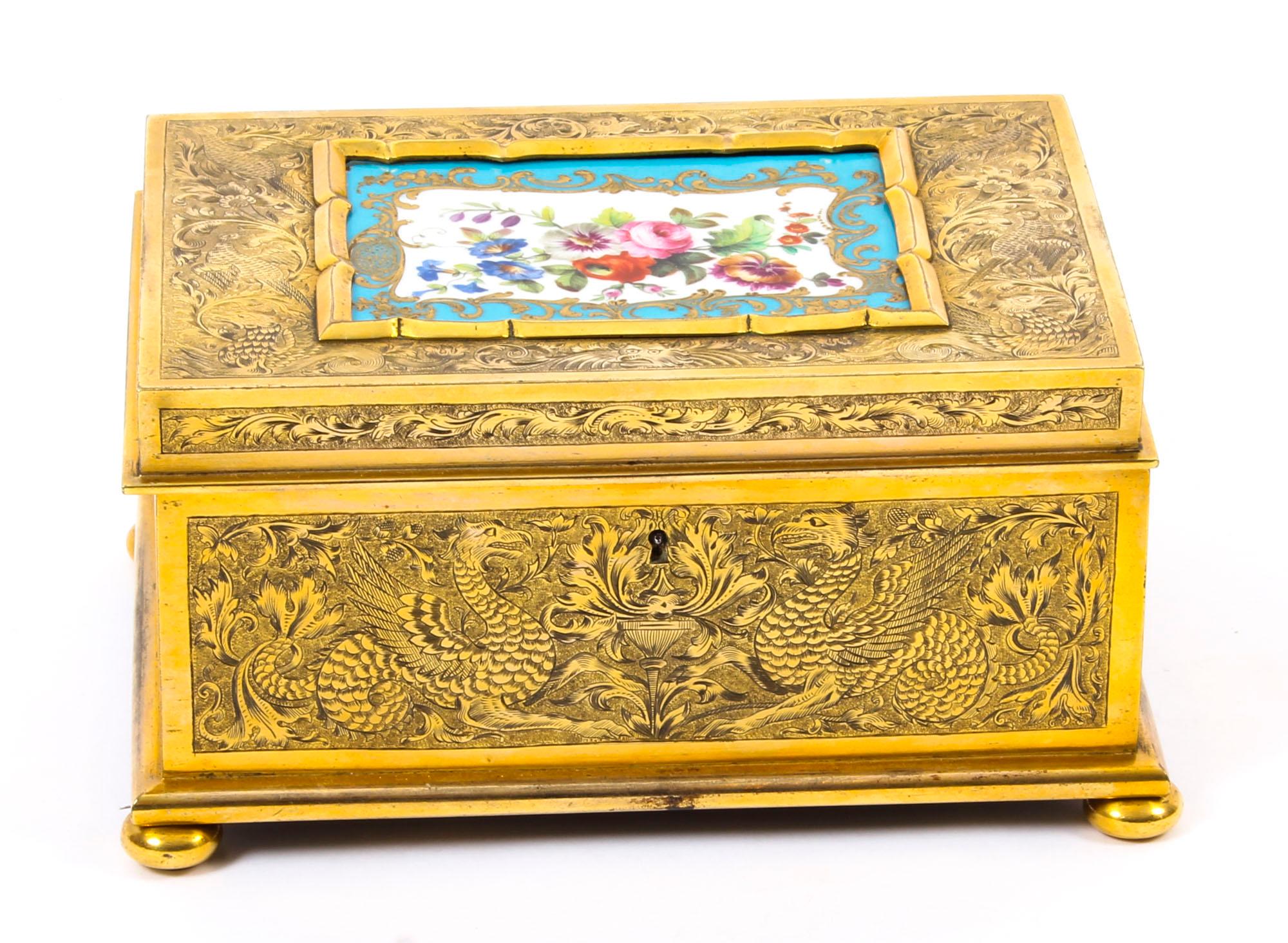 Ormolu Sevres Jewel Casket Exhibited at the Great Exhibition 1851, 19th Century In Good Condition In London, GB