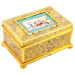 Antique Ormolu Sevres Jewel Casket Exhibited at the Great Exhibition 1851, 19th Century