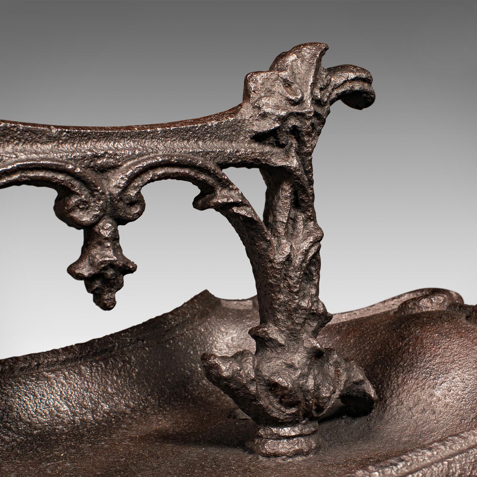 Antique Ornate Boot Scraper, English, Cast Iron, Shoe Pull, Victorian, C.1840 For Sale 2