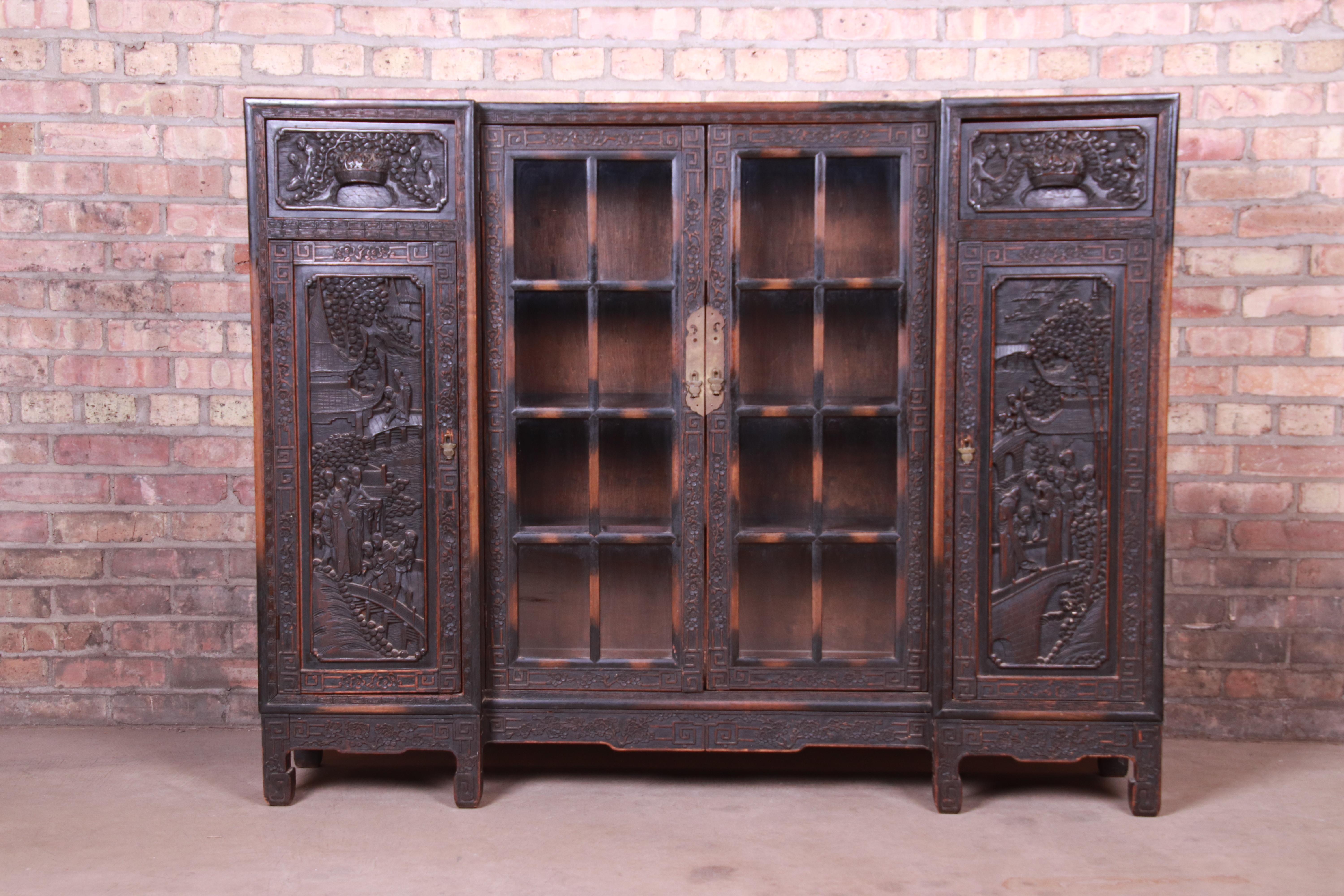 ornate bookcase