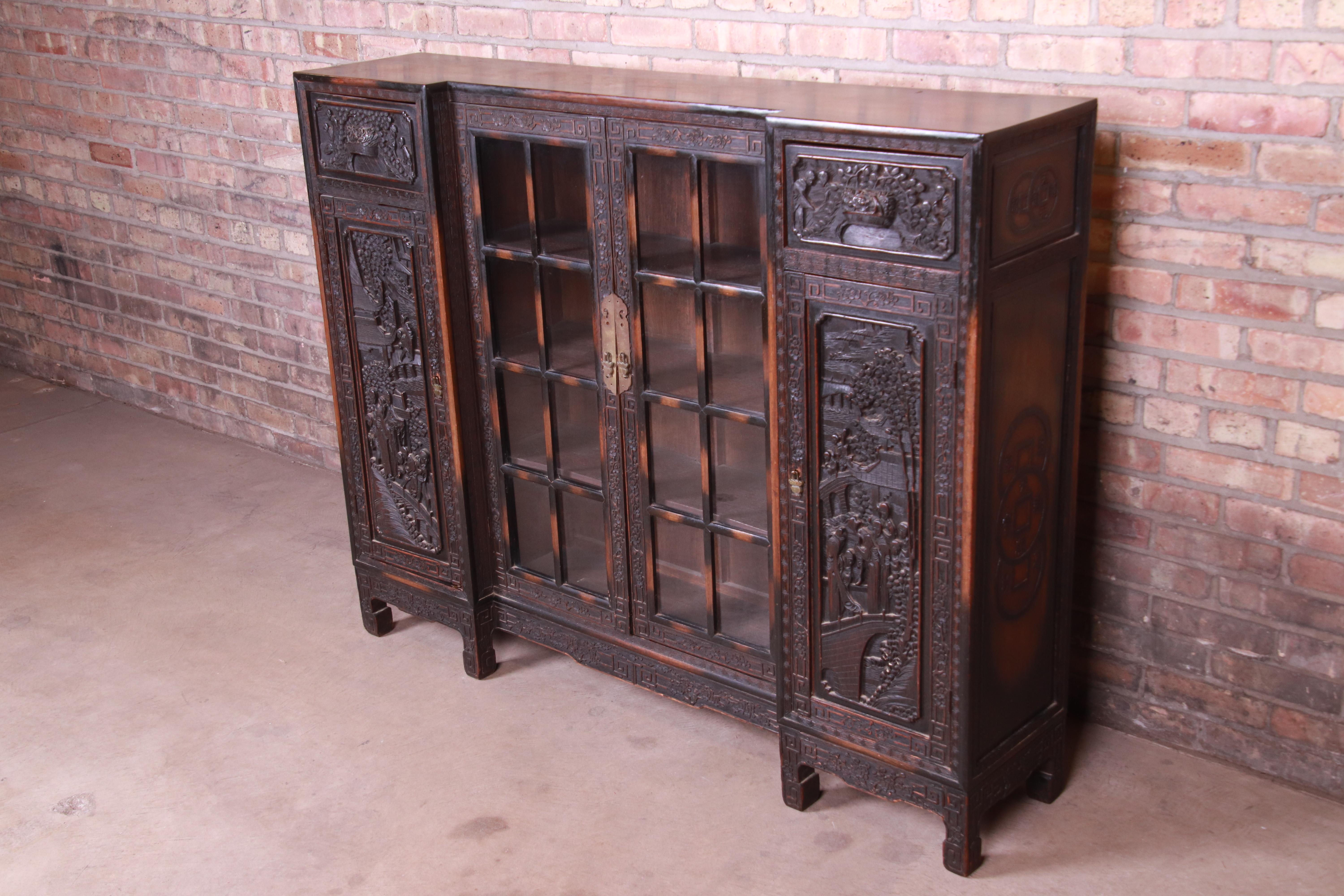 antique chinese bookcase
