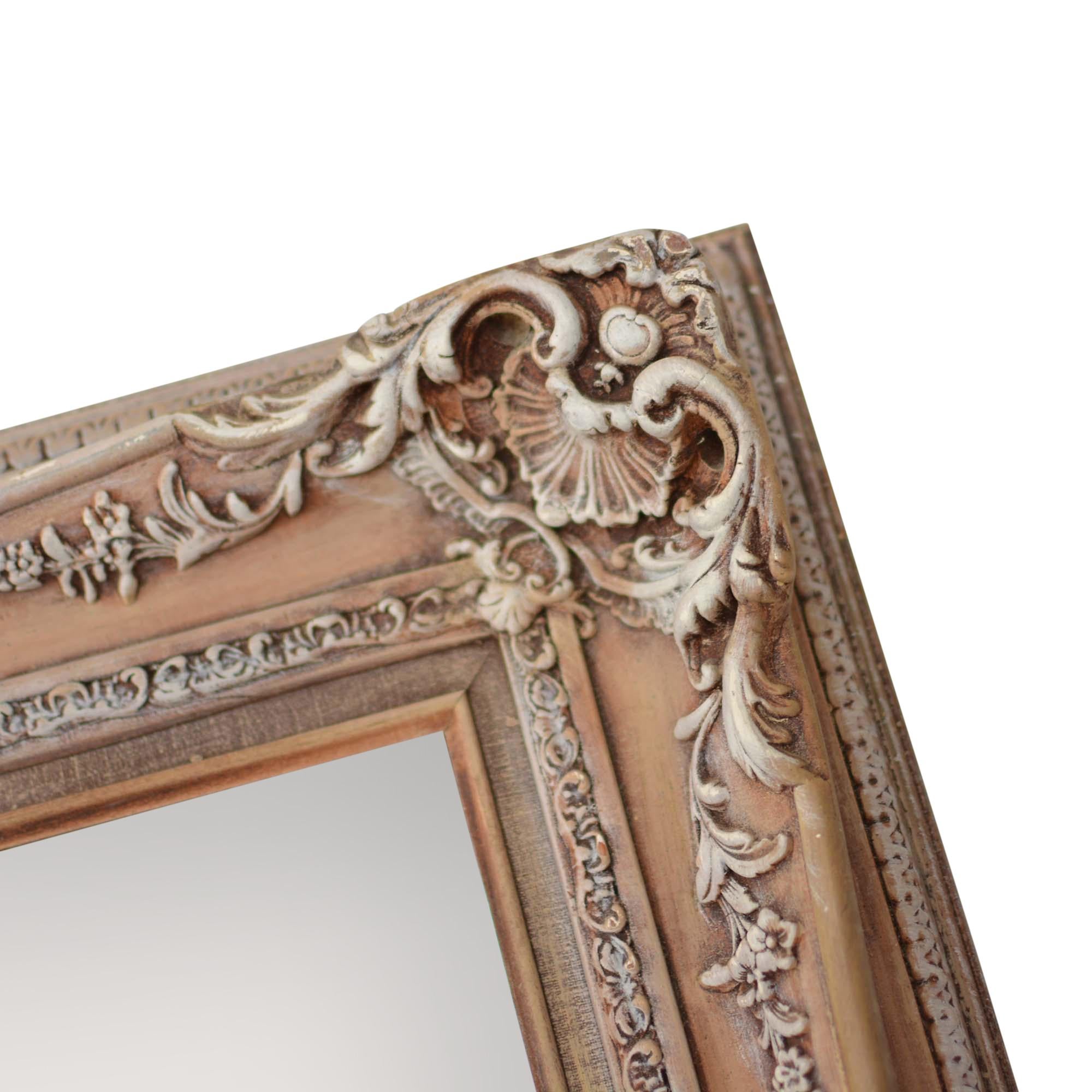 Antique Ornate Frames with New Mirrors, Pair For Sale 3