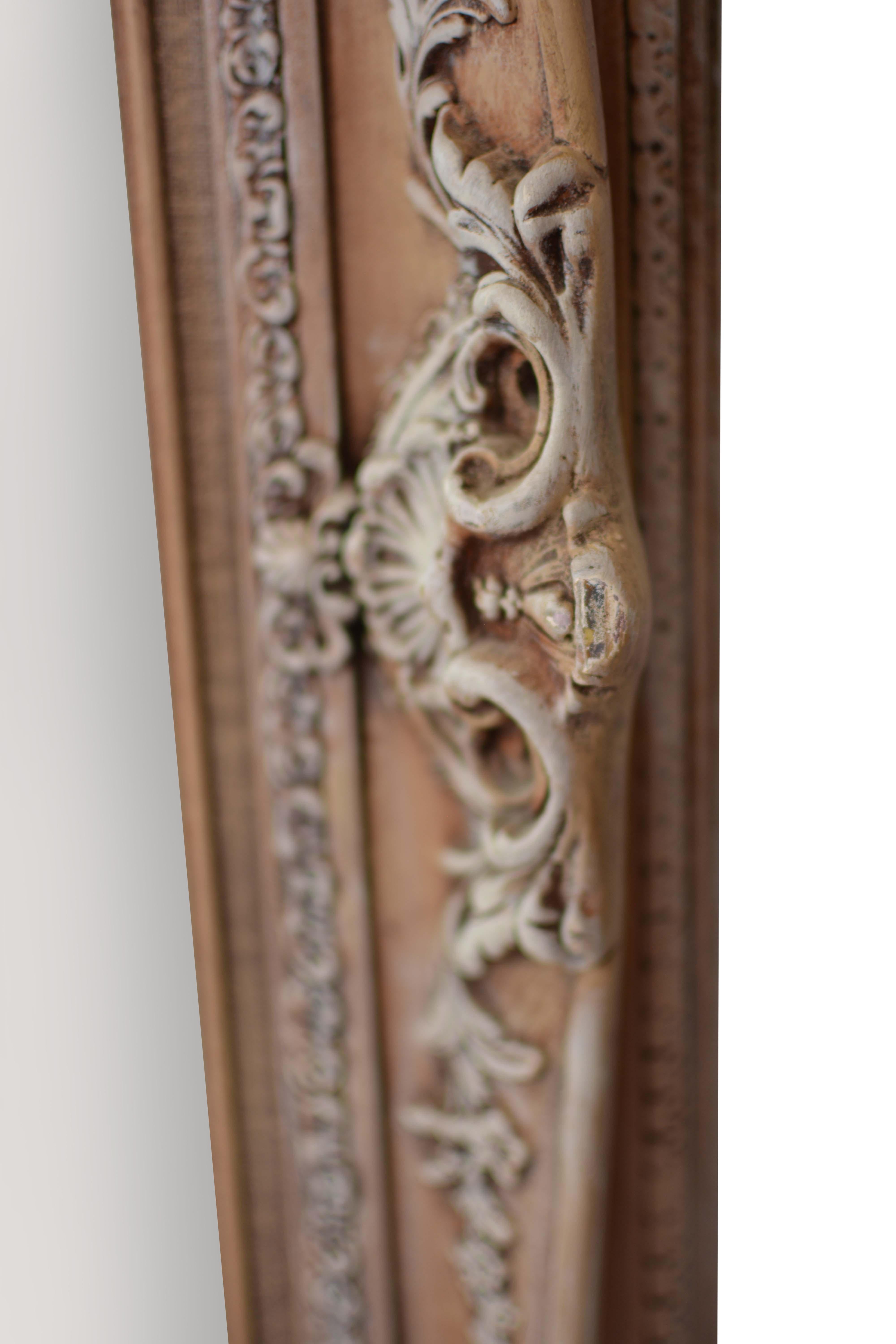 Antique Ornate Frames with New Mirrors, Pair For Sale 4