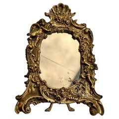 Antique Mirror, cornice per quadri in bronzo fuso, Francia, 1900