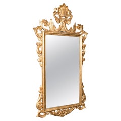 Antique Ornate Mirror, Continental, Giltwood, Glass, Hall, Overmantle, Victorian