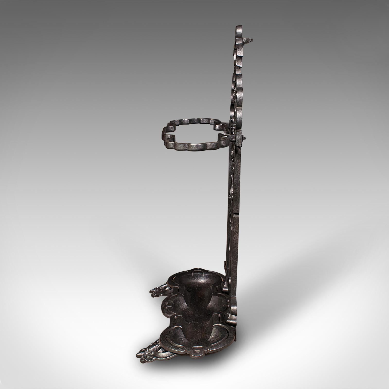 Fin du XIXe siècle Antique Stand Sticks orné, anglais, Umbrella Looping, victorien, goût jacobéen en vente