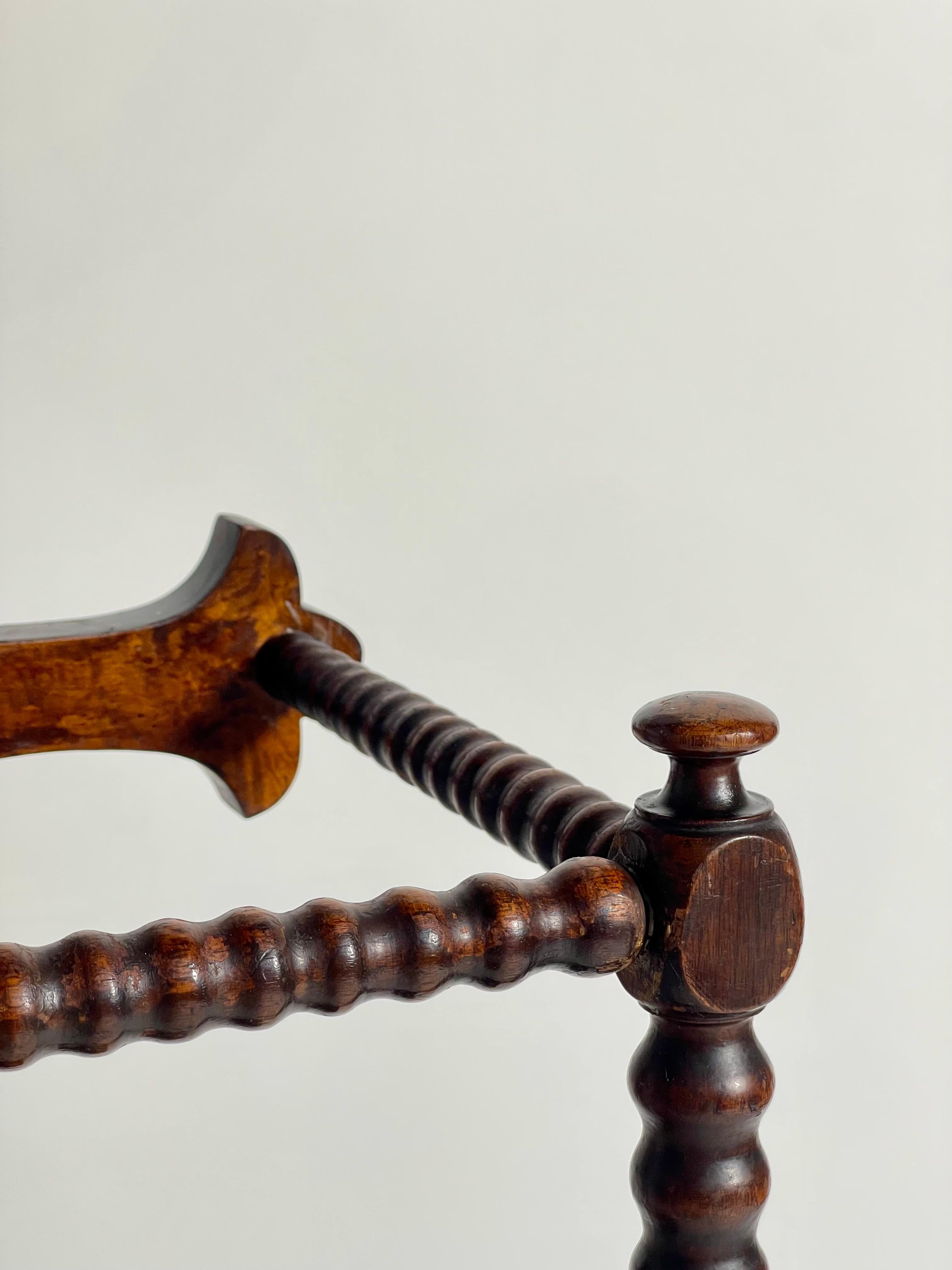 Late 19th Century Antique Ornate Victorian Mahogany Hall Tree