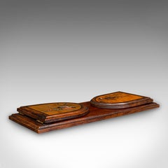 Antique Ornithologist's Book Rest, English Pine Bookslide, Bird Motif, Victorian