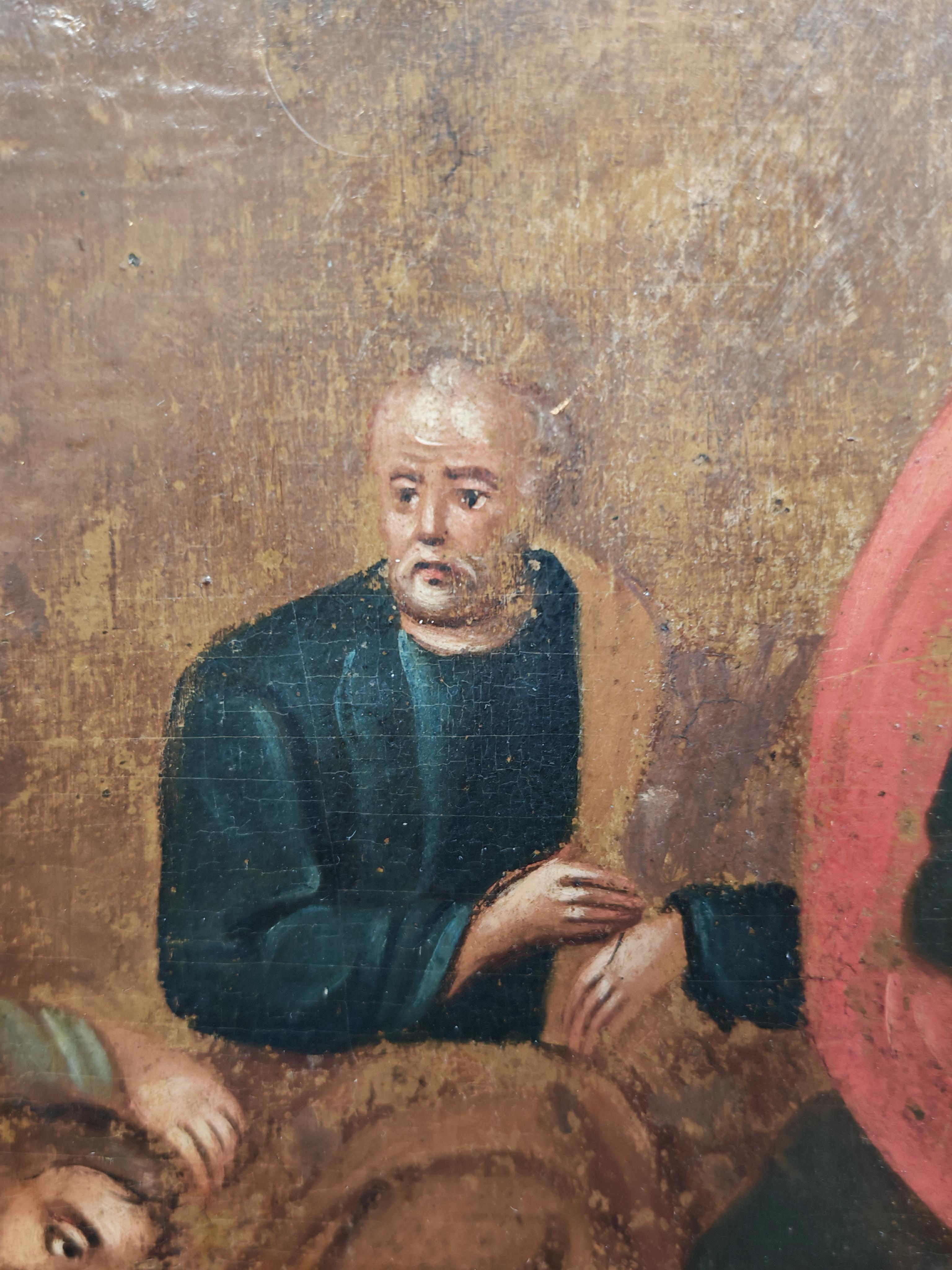 Icône orthodoxe ancienne représentant la Transfiguration du Christ, 19e siècle en vente 1