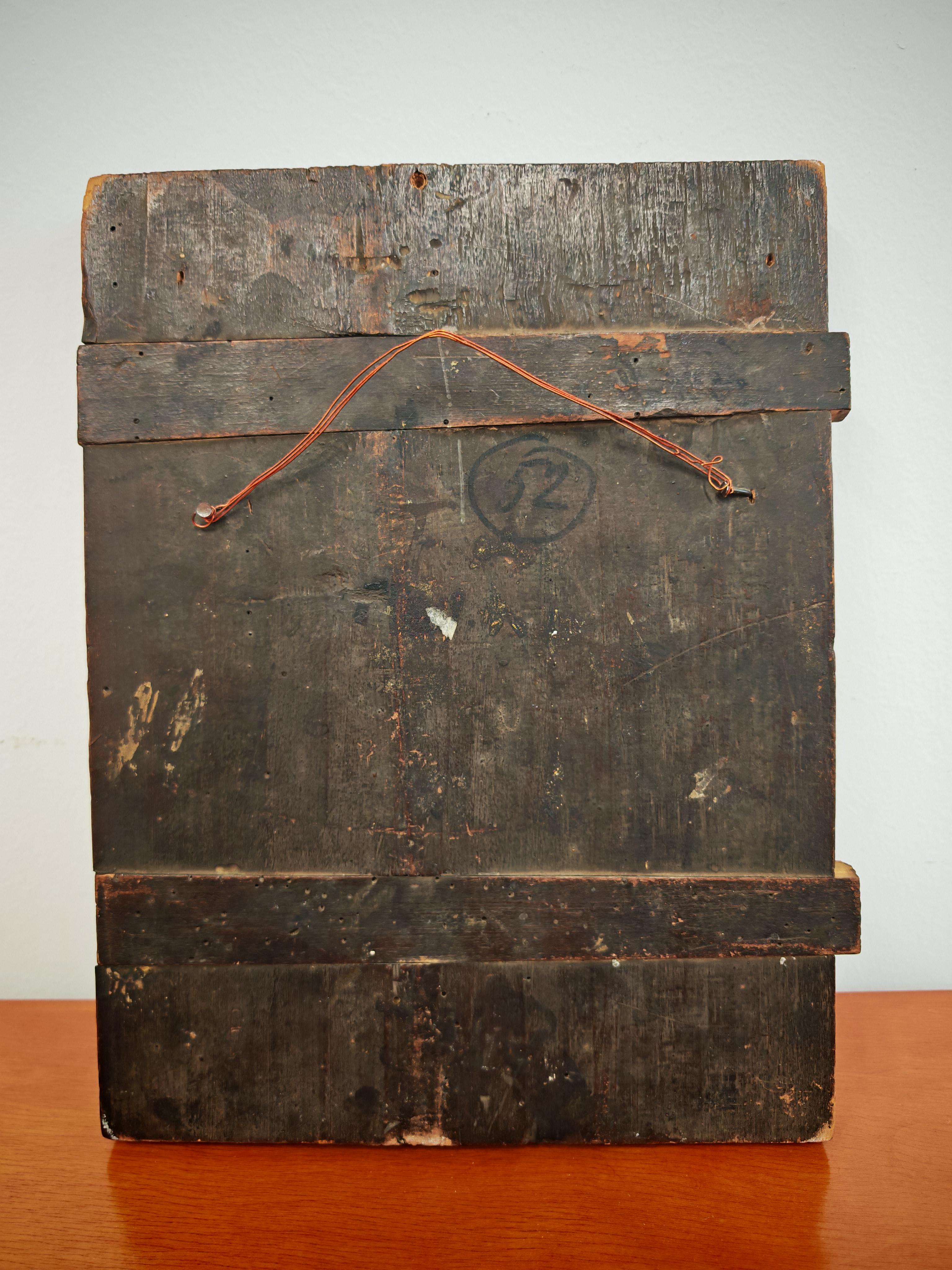 Icône orthodoxe ancienne, les archanges Michel et Gabriel, Serbie 1857 en vente 1