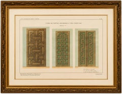 Druck mit antiken osmanischen Türpaneelen, Yenişehir, Türkei, 1580, Raymond, 1924