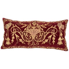 Antique Ottoman Gold on Purple Pillow Case, Late 19th C.