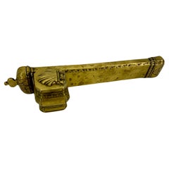 Used Ottoman Inkwell Qalamdan and Pen Case in Brass, Turkey